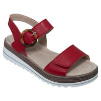 Bryce red leather by Comfort Leisure