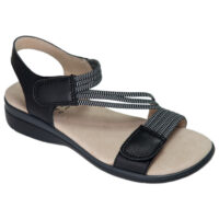 Natalie black leather by Comfort Leisure