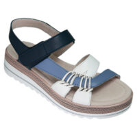 Barbara blue/white leather by CL