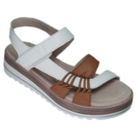 Barbara white/tan leather by CL